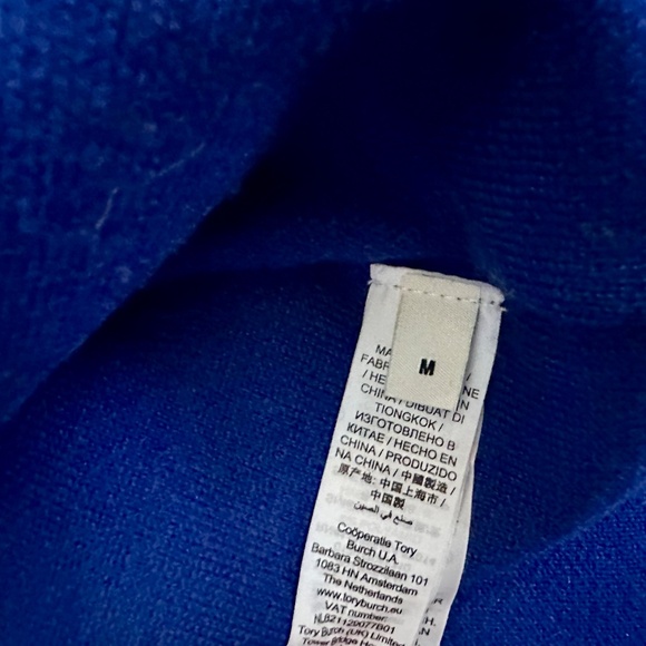 EUC! Tory Burch Sport Double Face Wool Mock Neck - Size M - Winter Olive - Picture 8 of 8